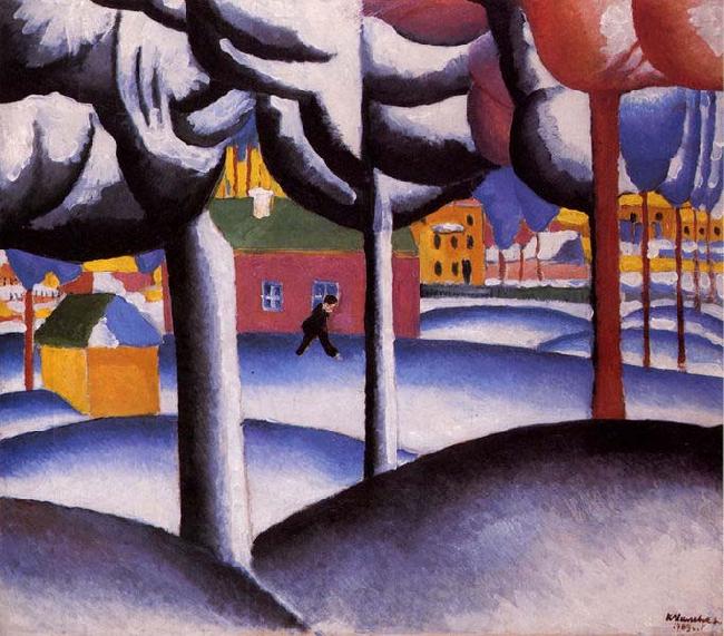 Kazimir Malevich Winter, Germany oil painting art